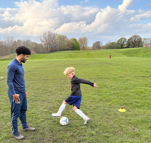 Individual coaching session in progress.